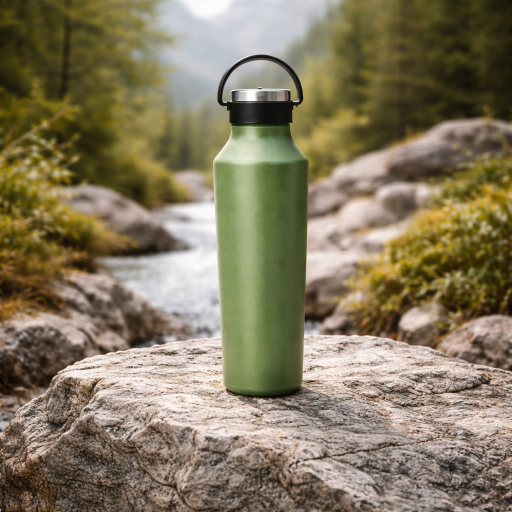 Gourde isotherme en acier inoxydable 750 ml – usage nomade