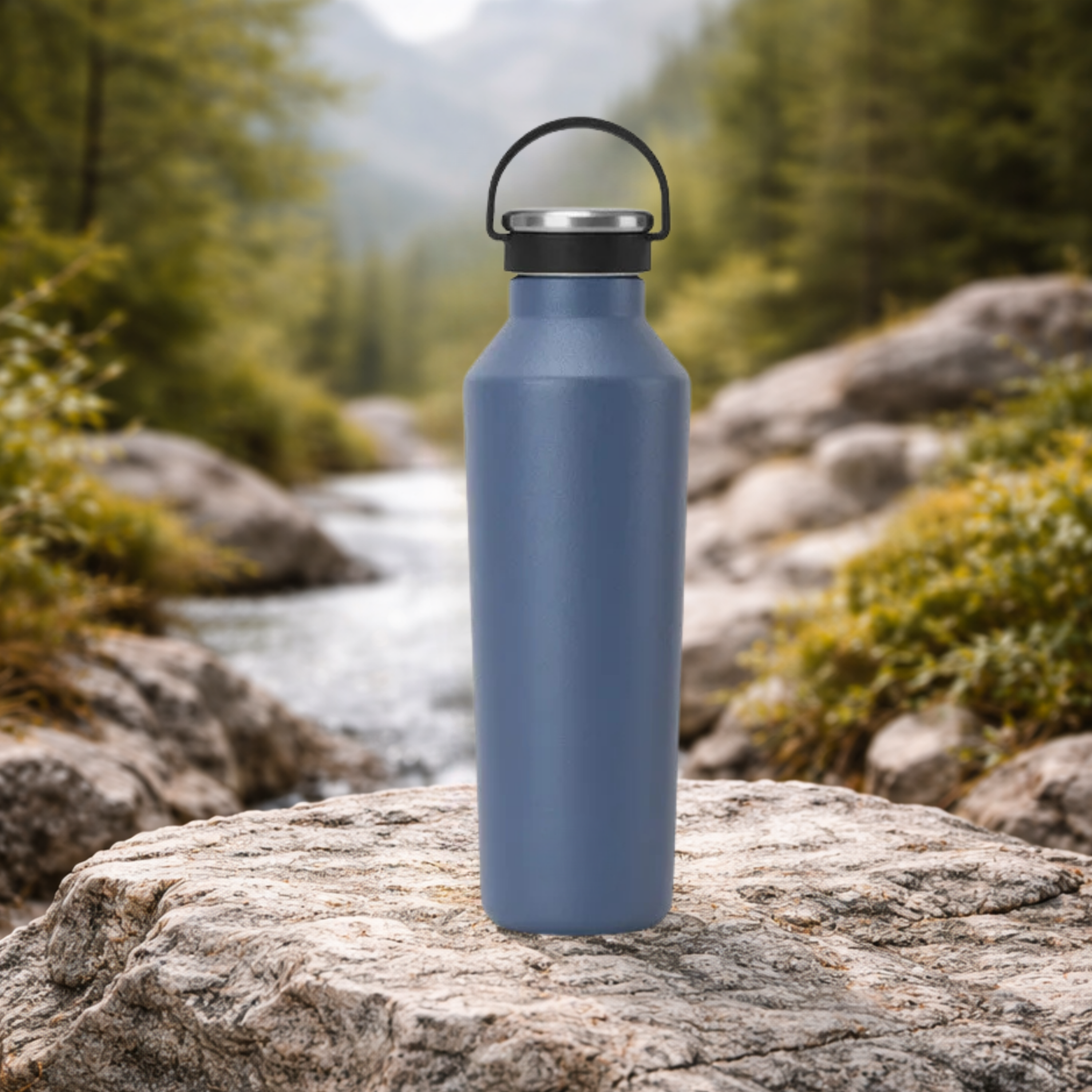 Gourde isotherme en acier inoxydable 750 ml – usage nomade